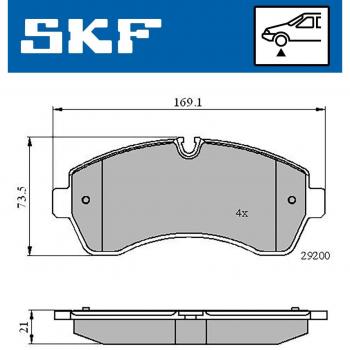 Pastillas de freno SKF VKBP 80115