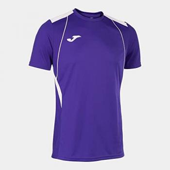 Camiseta de manga corta Joma Championship VII para hombre en color morado y blanco