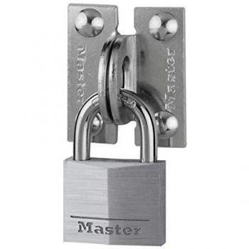 Master Lock 914060REURD Pack of Angled Padlock Eyes and Keyed Padlock
