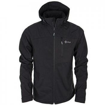 Kilpi Elio - Chaqueta softshell para hombre, color negro, talla L