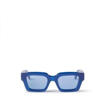 Off White Unisex Square Frame Sunglasses Virgil Model 53MM Blue