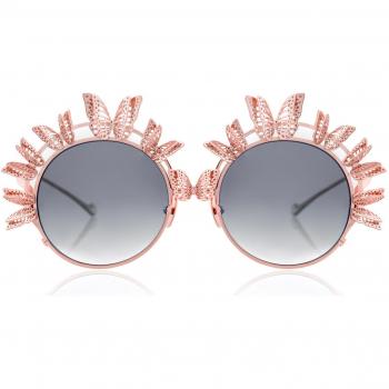 Anna-Karin Karlsson THE BUTTERFLY Rose Gold Women's Sunglasses 58mm Gold