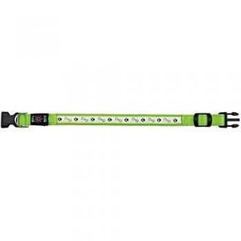 Trixie USB Flash Collar de Perro, Mediano/tamaño Grande, Verde
