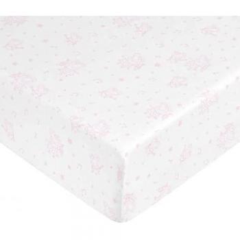 Bajera Cuna Peppa Pig 100% Algodón Ajustable 60x120 cm, Estampados Multicolor, Suave y Elástica