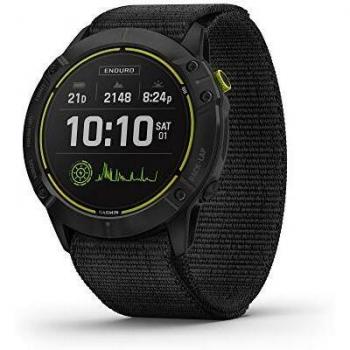 Garmin Enduro GPS Multisport Watch - Carbon Gray DLC Titanium with UltraFit Nylon Band