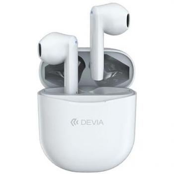 Auriculares Bluetooth TWS Joy A10 con estuche de carga blanco (5 horas, inalámbricos)