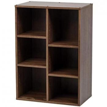 Librería Modular Iris Ohyama con 6 Compartimentos, Diseño Moderno para Oficina y Hogar, Disposición Horizontal y Vertical