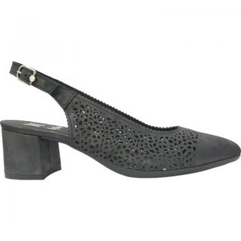 Zapatos de Tacón Cómodos Callaghan 31503 en Piel Auténtica Color Negro