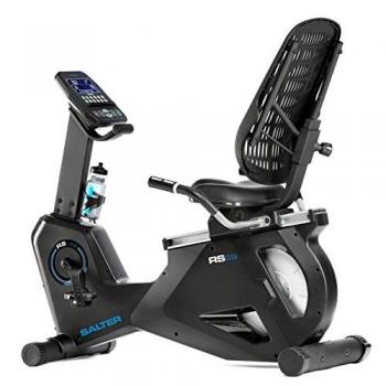 SALTER Bicicleta reclinada RS-29, programas de Entrenamiento, Soporte para movil, Volante Equivalente a 22kg, Respaldo Asiento Regulables, fácil Acceso, Uso Semi-Profesional