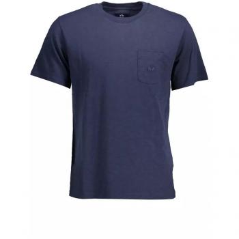 La Martina Men's Blue Cotton Short Sleeve T-Shirt - Size L