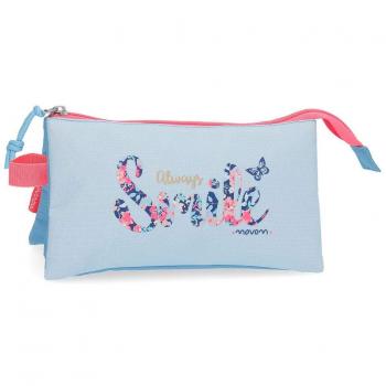 MOVOM Always Smile Neceser de viaje, 22 cm, 1.32 litros, Azul