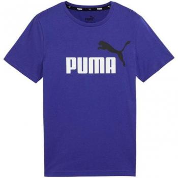 Camiseta Puma Essentials Logo Azul para Niño - Estilo y Comodidad Deportiva