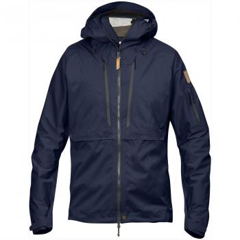 Chaqueta Keb Eco-shell Fjällräven para Hombre, Impermeable y Resistente, Color Azul Marino, Talla S