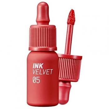 Peripera Ink el tinte de labios de terciopelo| Color de alto pigmento, larga duración, ingrávido, no probado en animales, sin gluten, sin parabenos | CoralFical