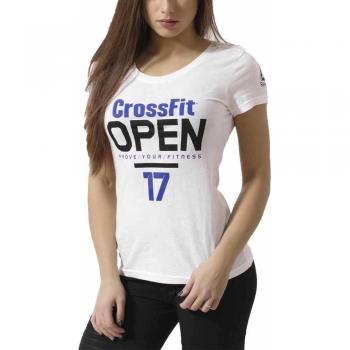 Reebok Wmns Global Blank T Blend Camiseta de Manga Corta, Mujer, Blanco, M
