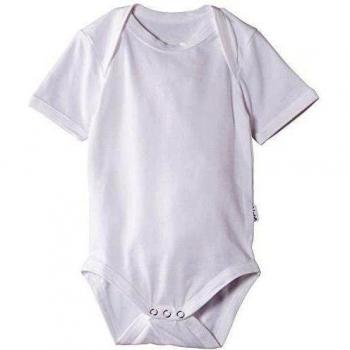 Claesen's CLN 03 Romper SS Camiseta Manga Corta, Blanco, 18-24 Meses para Niñas