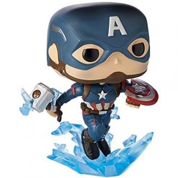 Funko Pop! Marvel Avengers Endgame Captain America with Broken Shield & Mjolnir