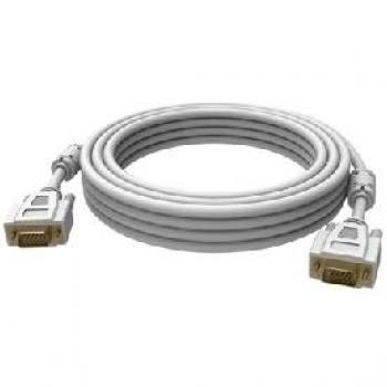 Vision D-Sub - Cable VGA Blanco de 20m, Pack de 2 Unidades con 15 Pines