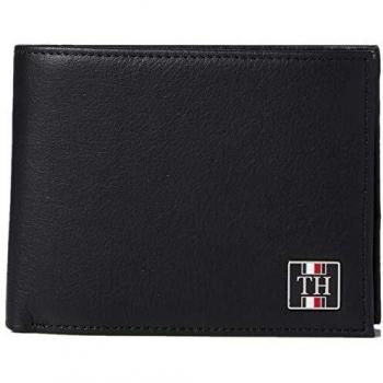 Tommy Hilfiger - Th Solid Cc Flap And Coin, Carteras Hombre, Negro