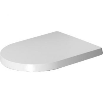 Duravit ME by Starck SoftClose Toilet Seat, White, Removable, Stainless Steel Hinges, 374x458x56 mm