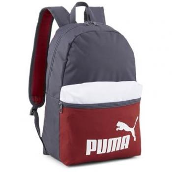 Mochila casual Puma Phase Backpack Colorblock, mochila de estilo urbano, diseño colorblock, compartimento principal con cierre, bolsillo frontal con cremallera, correas ajustables y acolchadas, panel trasero acolchado para mayor comodidad