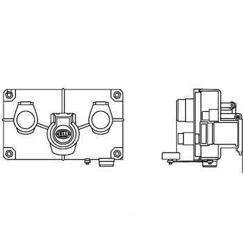 Caja de conexión/distribución delantera HELLA 8JE 340 165-001
