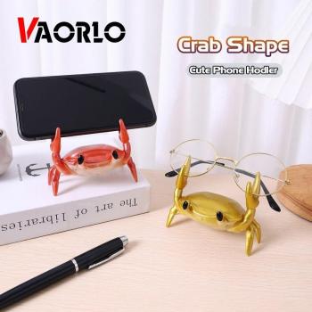Soporte Creativo para Smartphone en Forma de Cangrejo Naranja con Función de Escritorio para Ver Películas en Vivo