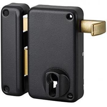 Cerradura Vertical de Superficie Thirard con Tirador - Cilindro Europeo Izquierdo 75x130 mm - Modelo 009823