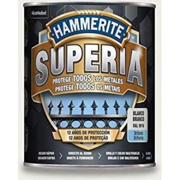 Hammerite Superia Esmalte antioxidante al agua Brillante Blanco 750 ml