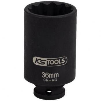 KS Tools 150.1707 Llave de vaso de impacto especial para árboles de transmisión, 1/2, 36 mm