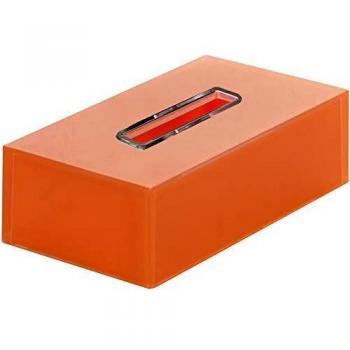 Gedy RA086700000 Porta-Pañuelos, Naranja, Rectangular
