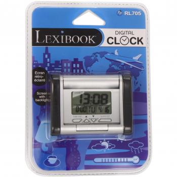 LEXIBOOK-El Despertador Digital de Viaje