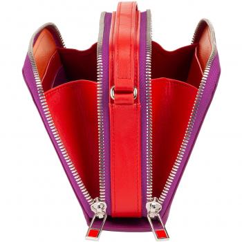 Bandolera de mujer Dudu de piel con doble cremallera y múltiples bolsillos