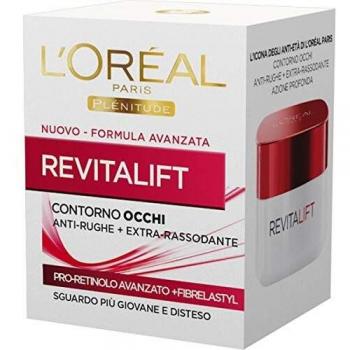 Crema Reafirmante para Ojos Revitalift de L'Oreal, 15ml, Anti-Arrugas y Anti-Envejecimiento