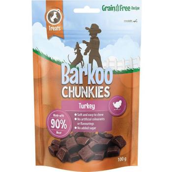 Barkoo Chunkies dados de carne para perros - Pavo - 100 g