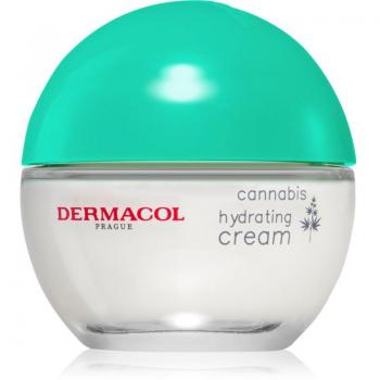 Dermacol Cannabis Hydrating Cream - Crema hidratante para calmar la piel 50 ml, crema hidratante diaria para el rostro con extracto de cannabis