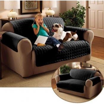 Protector Cubierta Mueble Resistente al Agua Sofá Negro