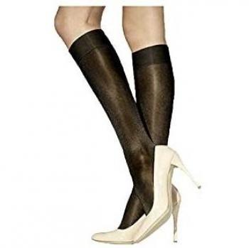 Wolford Satin Touch 20 Knee-Highs - Black - Size M