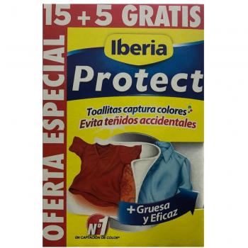 Iberia Protect - Toallitas captura colores, 1 paquete con 20 unidades