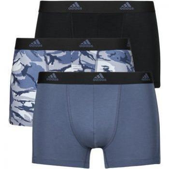 Bóxer adidas Active Flex Cotton para hombre, paquete de 3 unidades en colores azul, negro y blanco, talla S