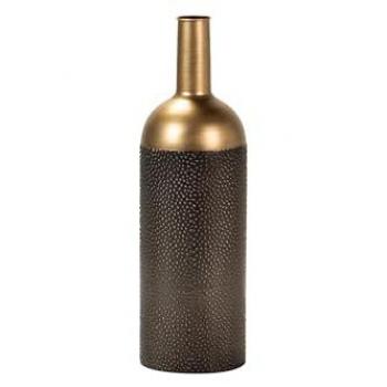 Jarrón Decorativo de Metal Marrón 20x20x67 cm - Elegancia y Belleza