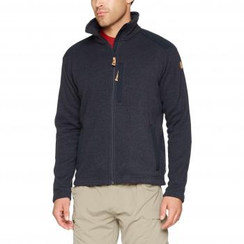 Fleece Buck Fjällräven azul oscuro con cremallera - XXL