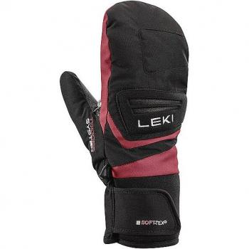 Manoplas Leki Alpino Griffin 3D para Hombre y Niño en Negro/Rosado