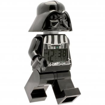 LEGO Despertador con luz Infantil con figurita de Darth Vader Star Wars 9002113, Negro