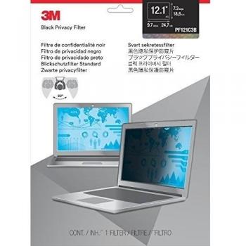 Filtro de privacidad de 3M para computadora portátil estándar de 12.1 , 4: 3, Negro