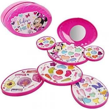 Disney - Set maquillaje Completo Maletín Minnie para niñas y niños 5 años, Pintauñas, Manicura juguete