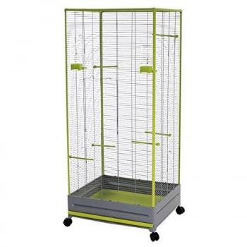 Voliere Voltrega 420 Gris/Verde, 150 cm de altura, 65.5 cm de ancho y 54 cm de profundidad