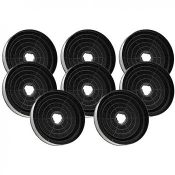 Filtro de carbón Allspares (2 uds.) compatible con campanas extractoras Candy KFC6918 y Airlux CR390 (Ø170x35mm)