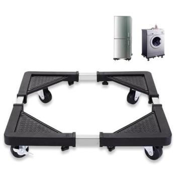 Base Extensible con Ruedas para Lavadora y Secadora, Carga Máxima 138 kg, Soporte Silencioso para Mover Electrodomésticos y Muebles