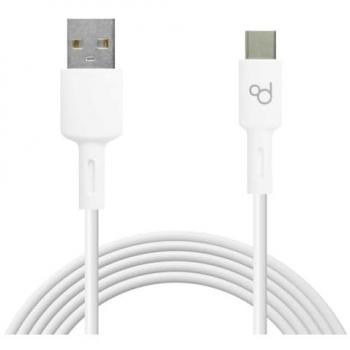 Cable USB Tipo C 1m 6A 148BA Blanco de Carga Datos Cargador Rápido Quick Charge para Teléfonos Smartphones Tablets